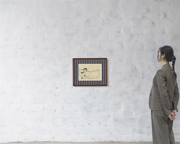 RUKURUKU 絵画５点 点描画-「XXYY－手」-複製原画 A4額装品150部限定淑女雑貨Toe Cocotte